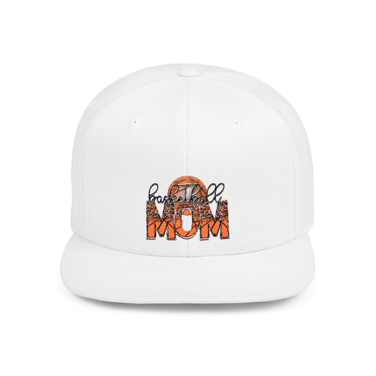 Women's Flat Snapback Cap Basketball  Mom – Ideal Gift for Sports Moms