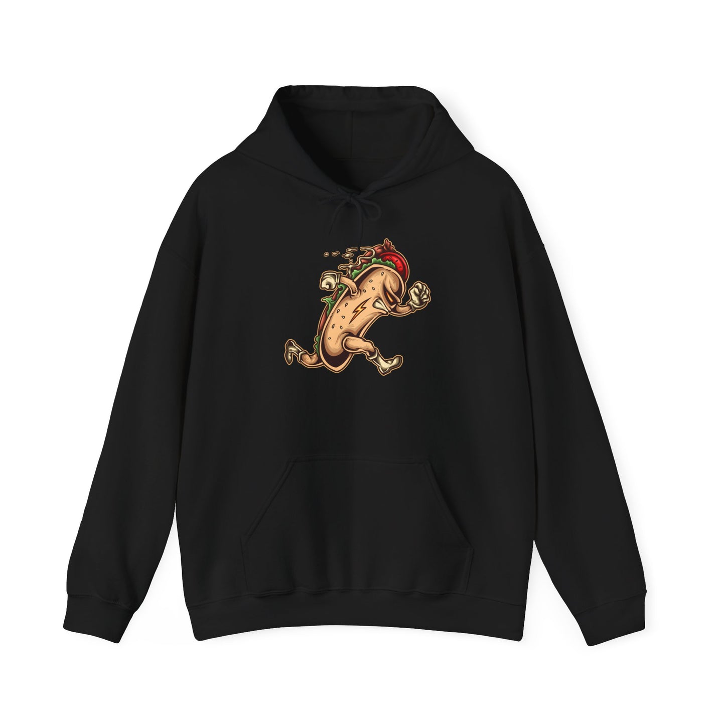 Fun Taco Running Unisex Hooded Sweatshirt
