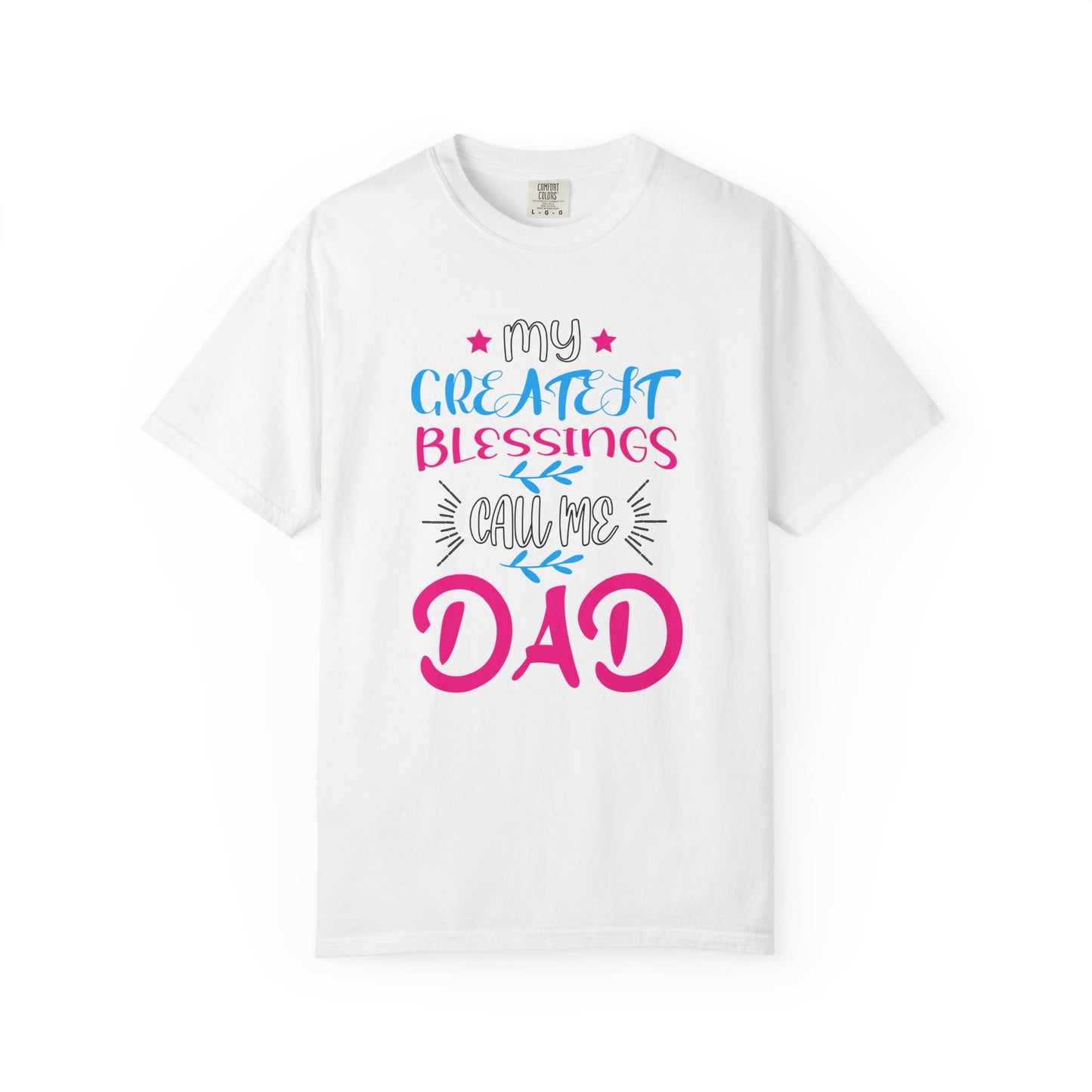 Men's Fatherhood Personalized Blessings T-Shirt