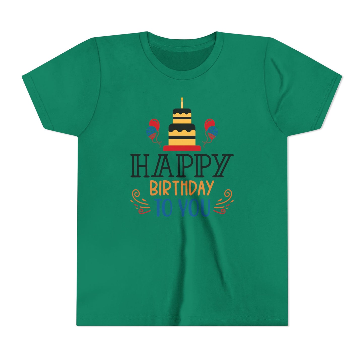 Happy Birthday Youth Short Sleeve Tee