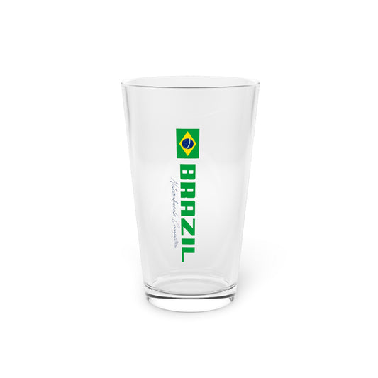 Brazilian 16oz Pint Glass - Perfect for Celebrations and Gatherings