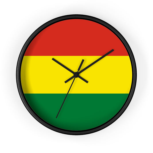 Colorful Bolivia Flag Wall Clock - Perfect for Home Decor and Gift