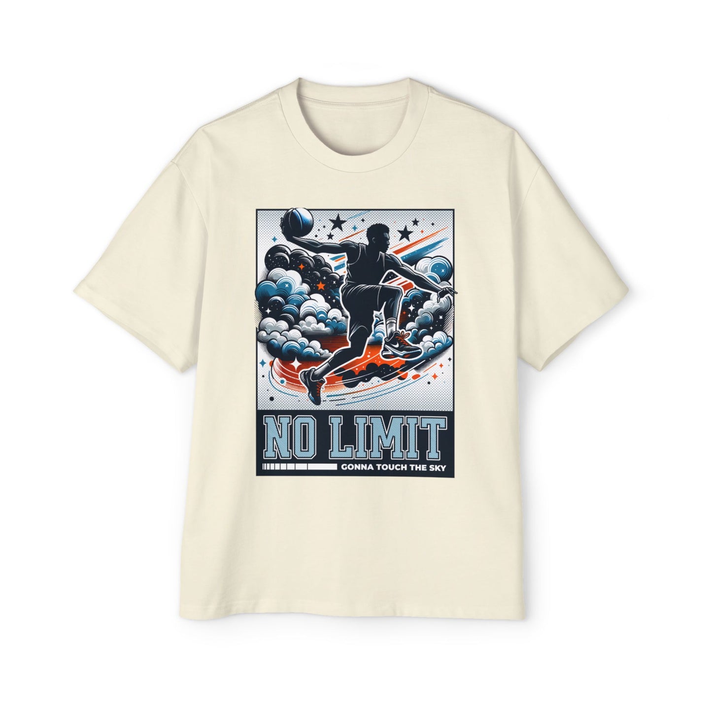 Men's Oversized Tee - No Limit Graphic T-Shirt