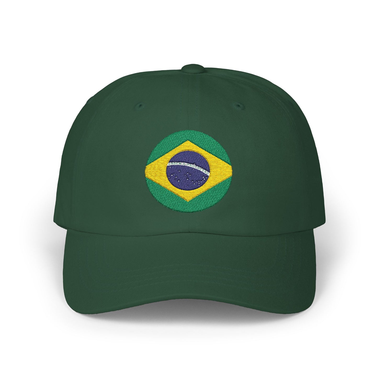 Embroidered Brazil Flag Classic Dad Cap - Casual Summer Hat