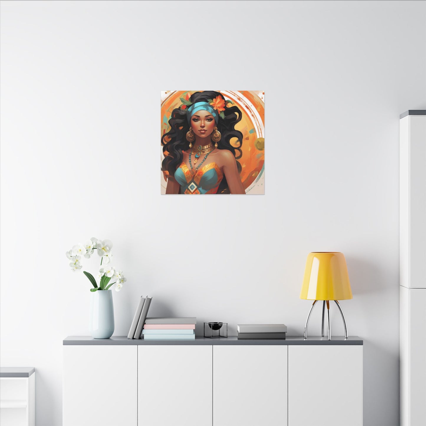 Vibrant Bohemian Goddess Canvas Wall Art - Decor for Home and Office