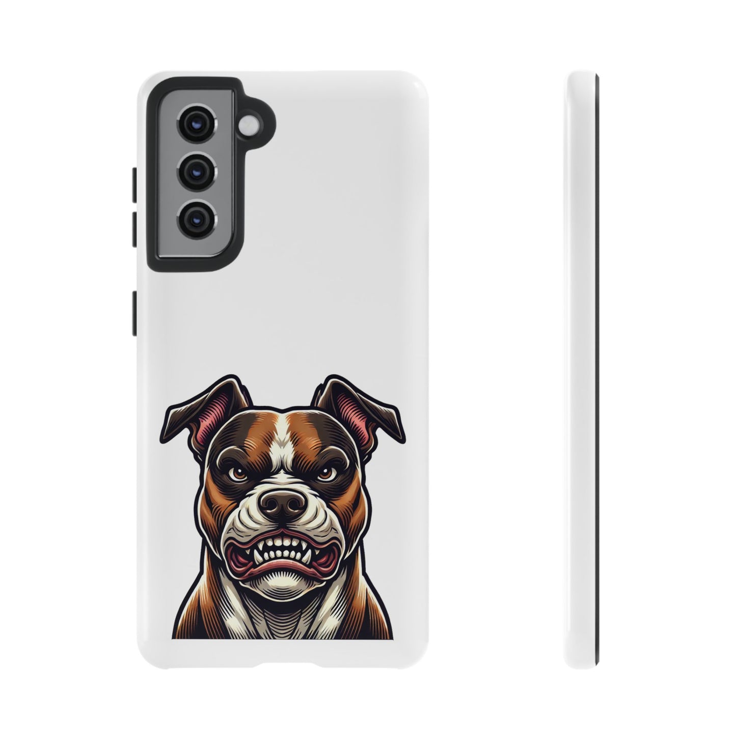 Tough Cases: Pit Bull Design Phone Case for Animal Lovers