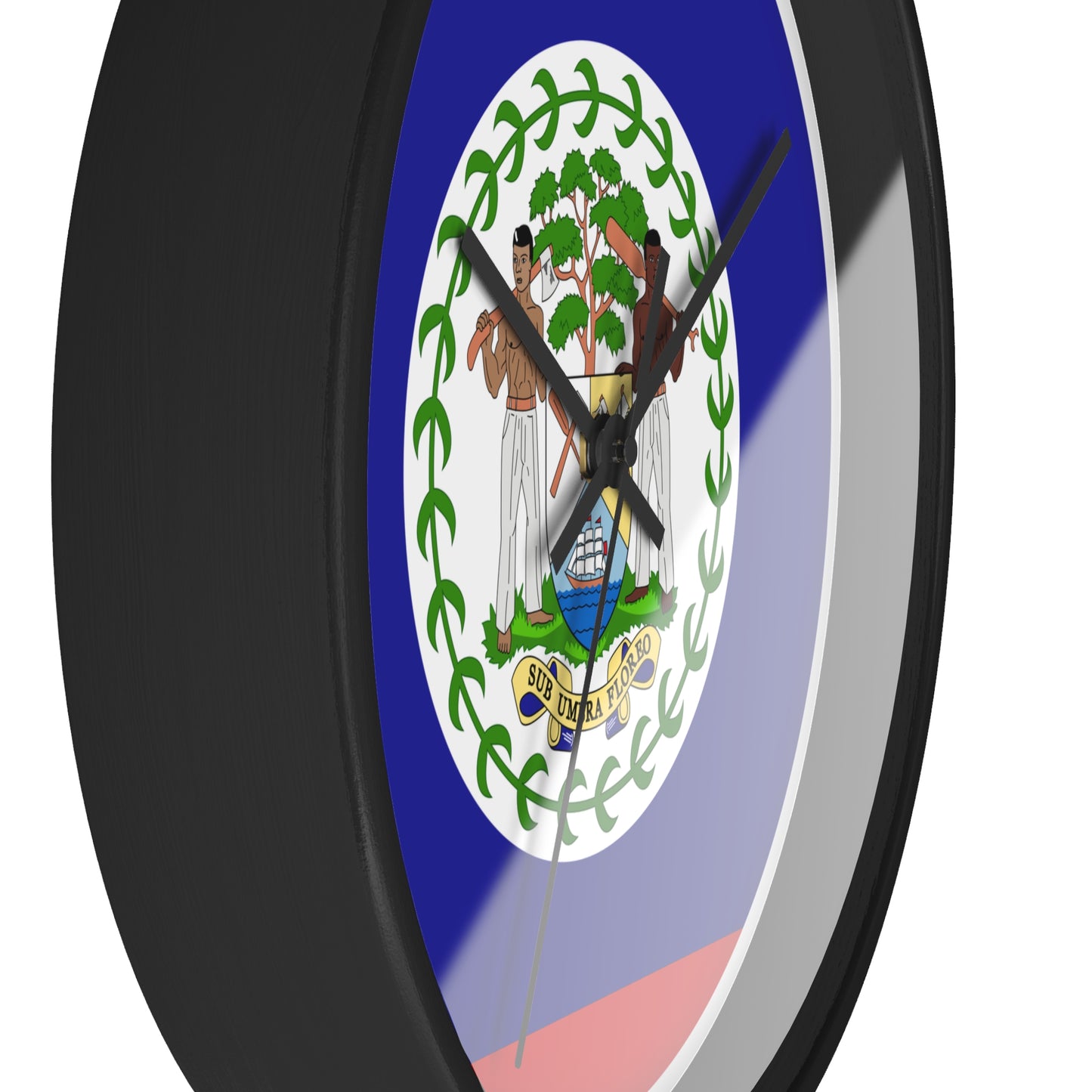 Belize Flag Wall Clock - Unique Home Decor for Belizean Pride