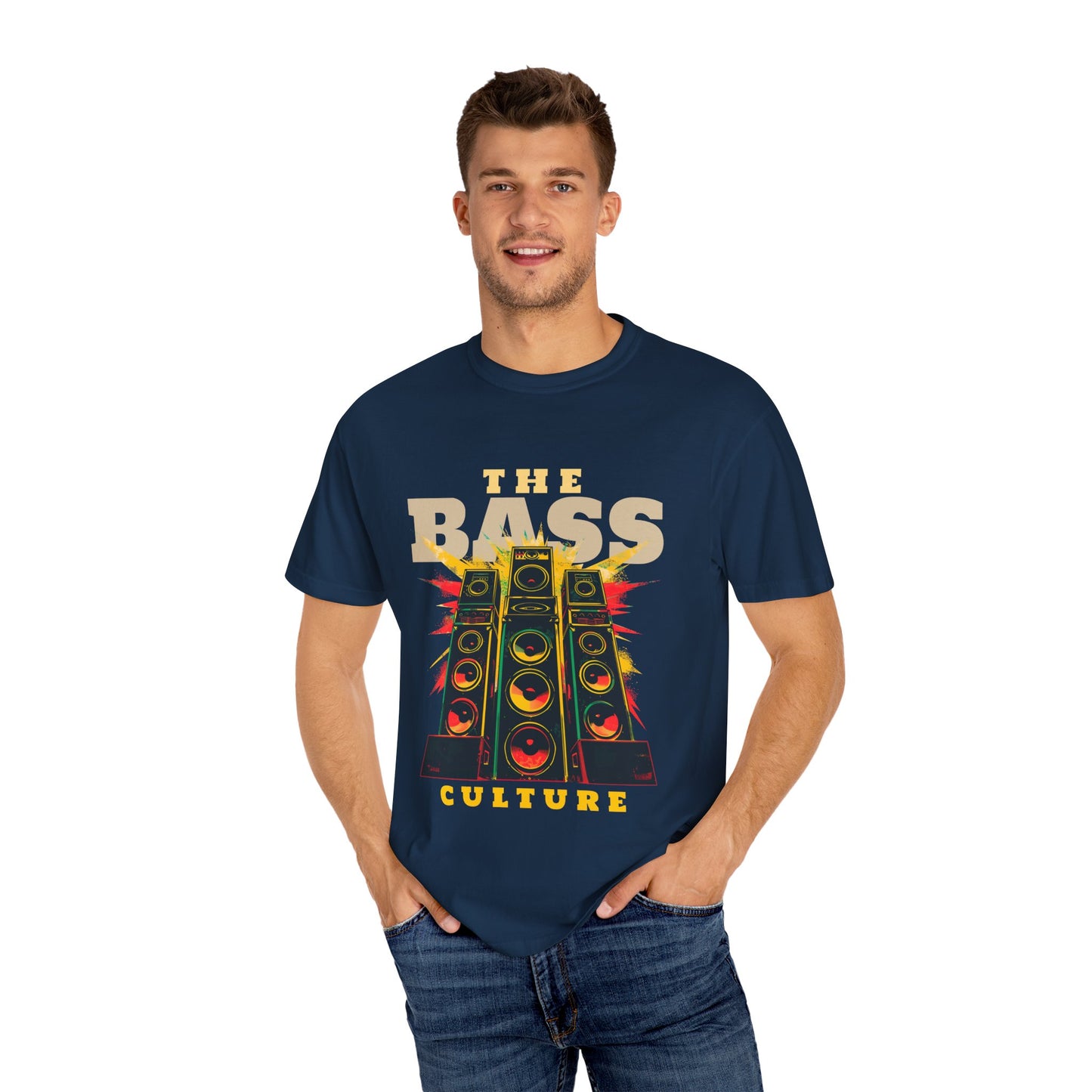 Men's Music Lovers Vintage Bass Culture T-Shirt