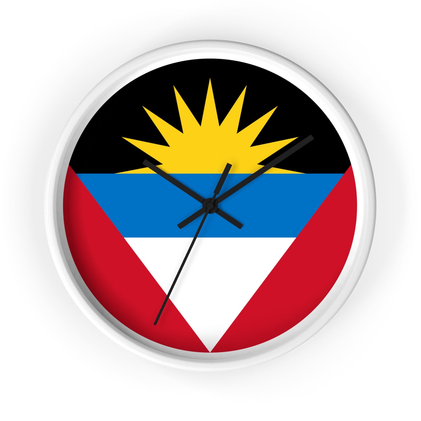 Antiguan Flag Wall Clock - Vibrant Timepiece for Home Decor