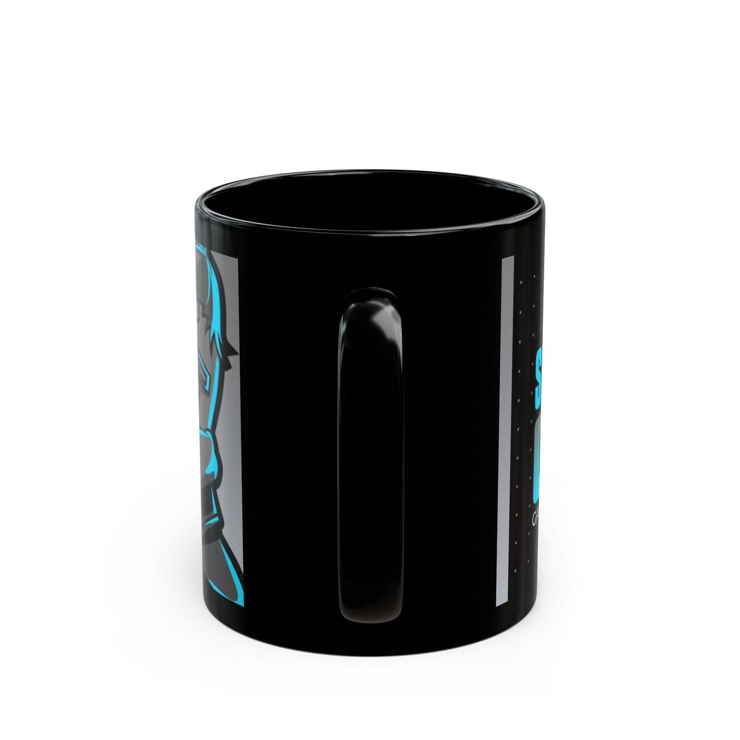 Central Genius Black Ceramic Mug 11oz - The Perfect Mug for Gamers and Thinkers