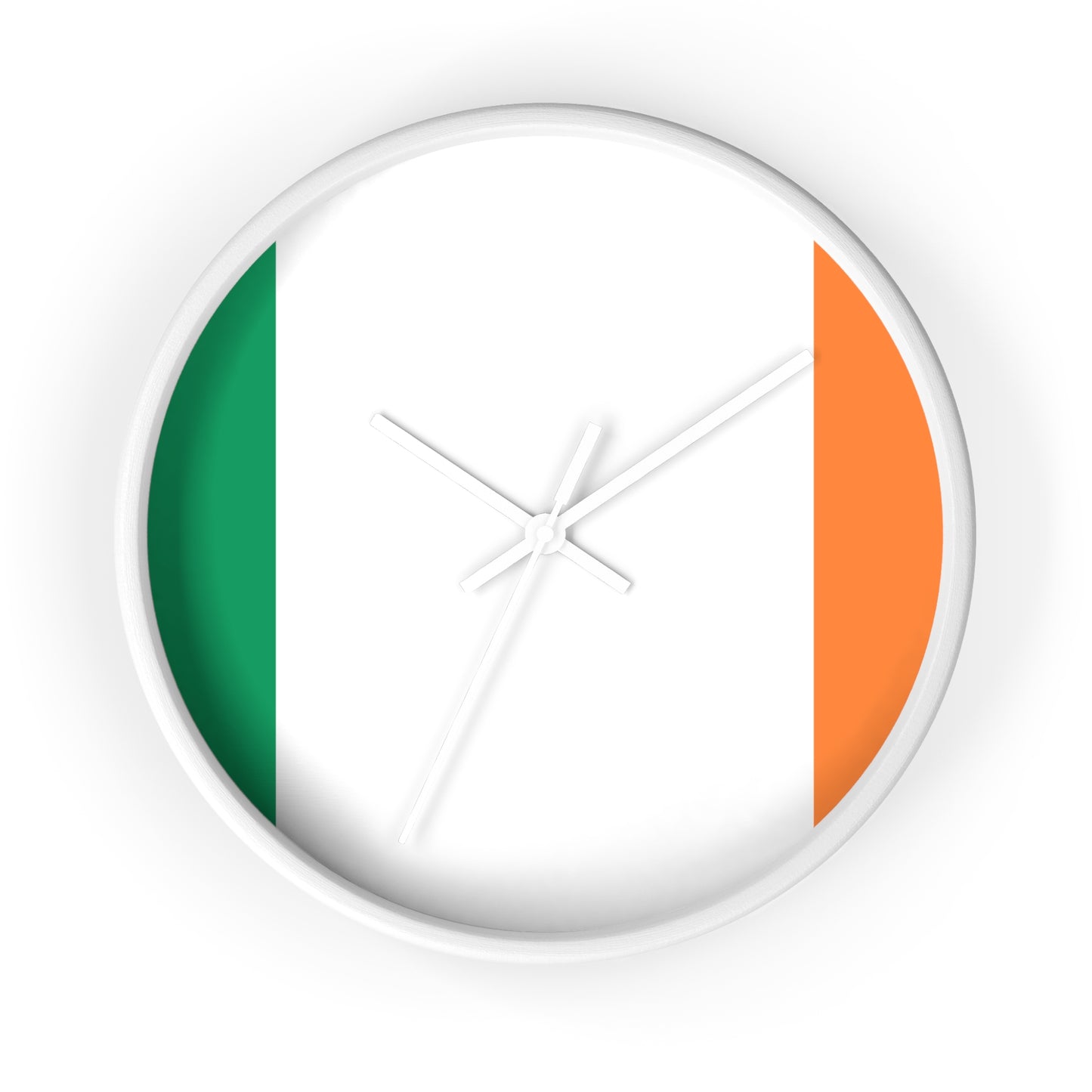 Irish Flag Wall Clock - Stylish Home Decor for St. Patrick's Day & Everyday