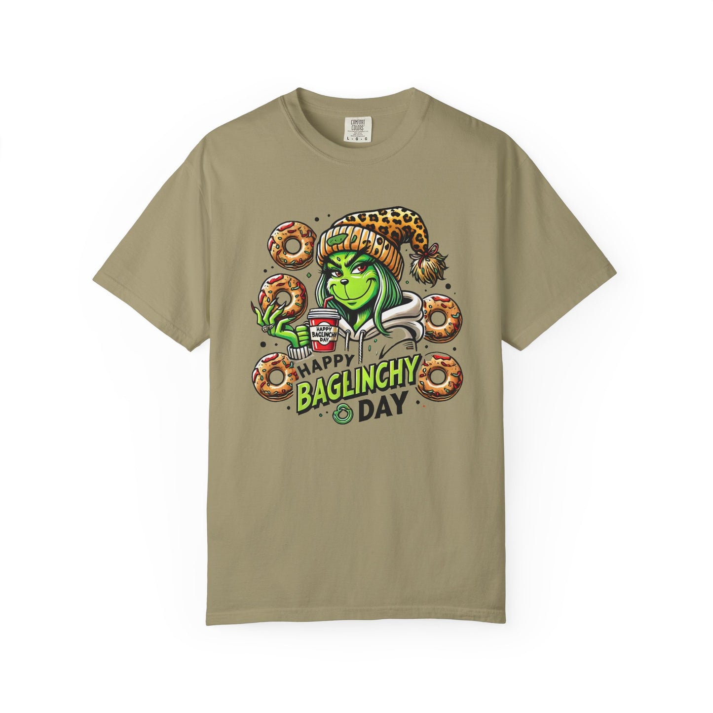 Happy Bagels Day Unisex T-Shirt with Grinchy Design