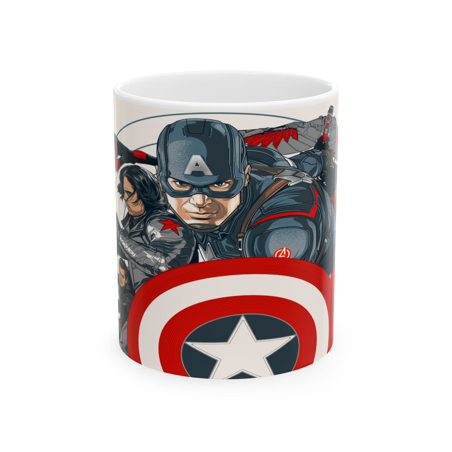 Marvel Superhero Captain America Design Ceramic Mug 11oz
