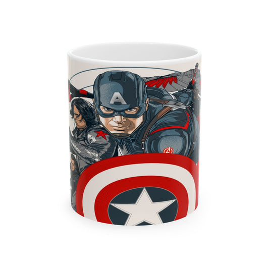 Marvel Superhero Captain America Design Ceramic Mug 11oz