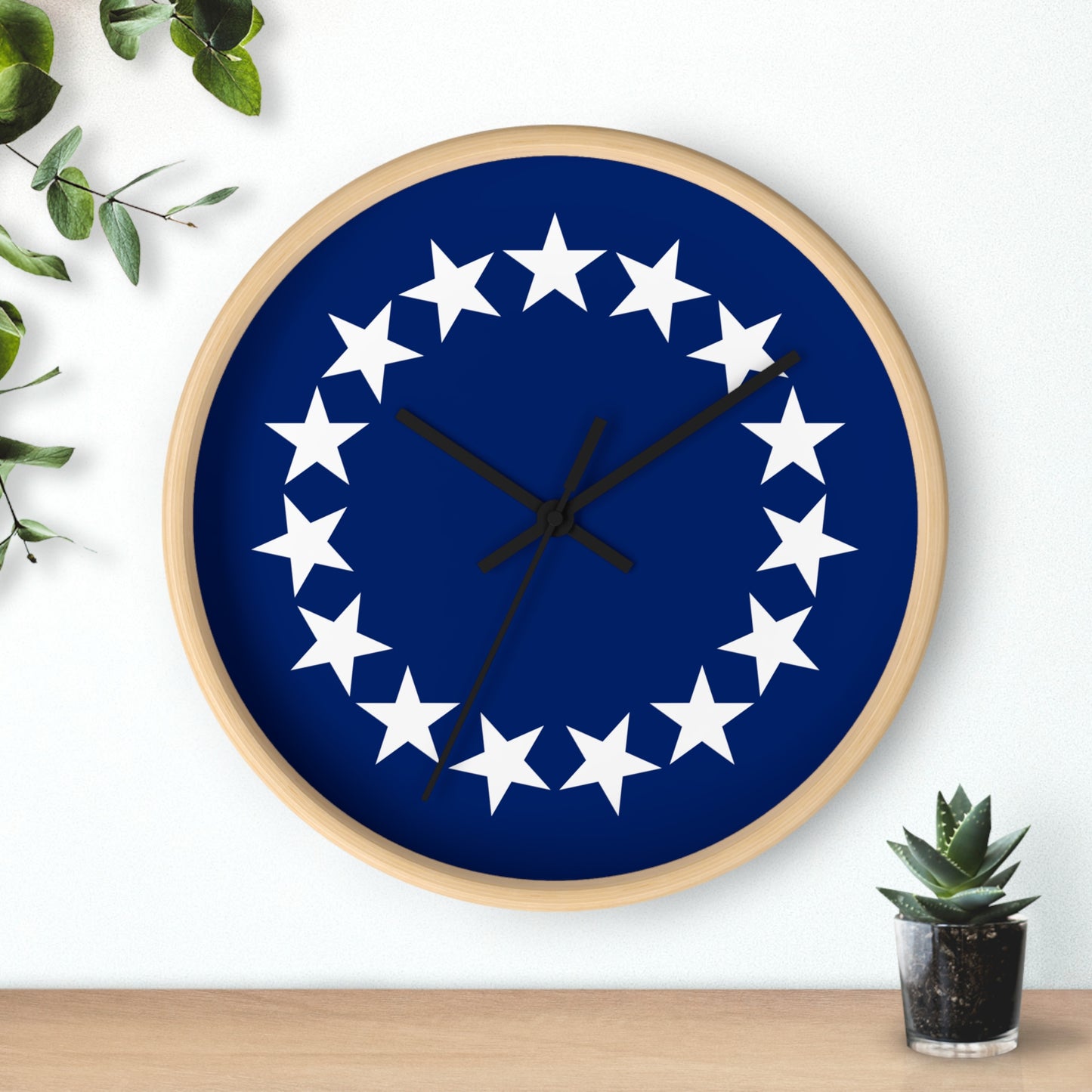 Nautical Stars Wall Clock - Modern Home Decor, Perfect for  Gifts.