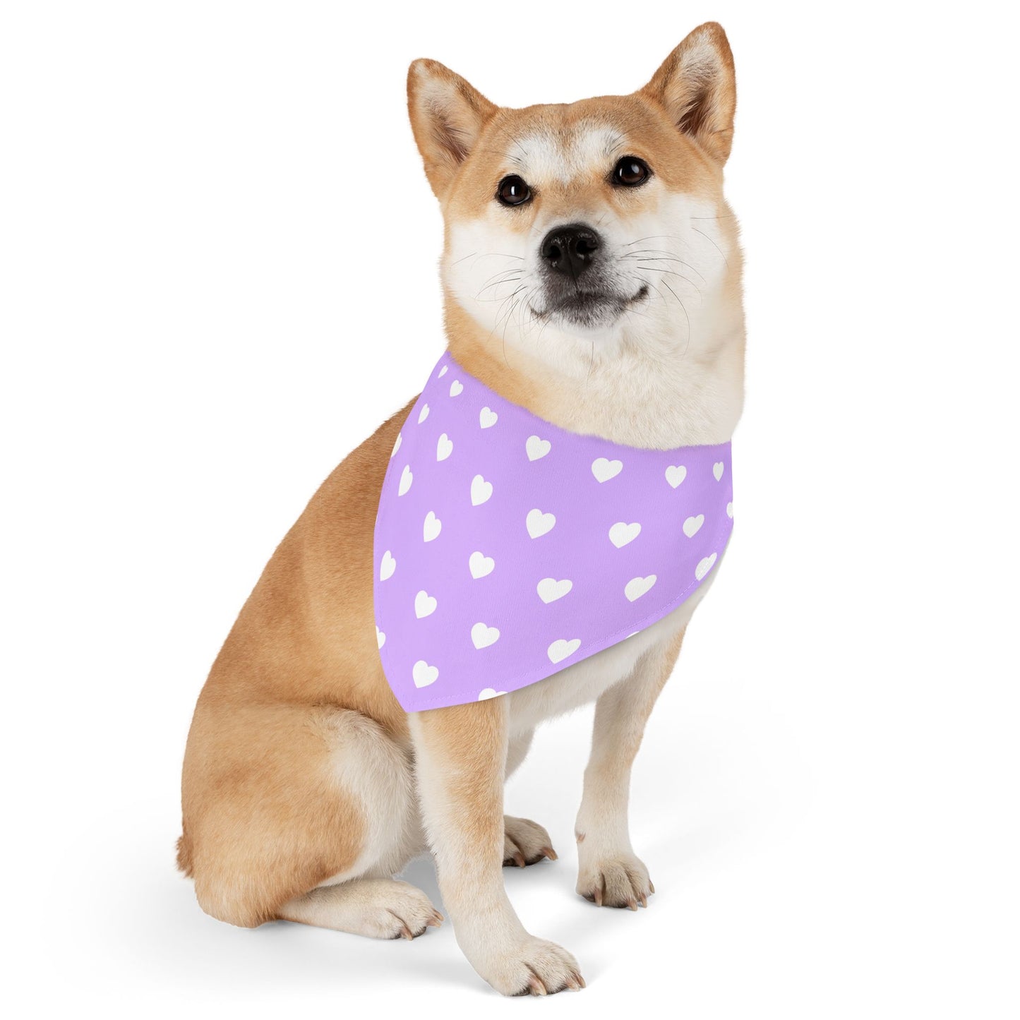 Love Heart Pattern Pet Bandana Collar for Dogs