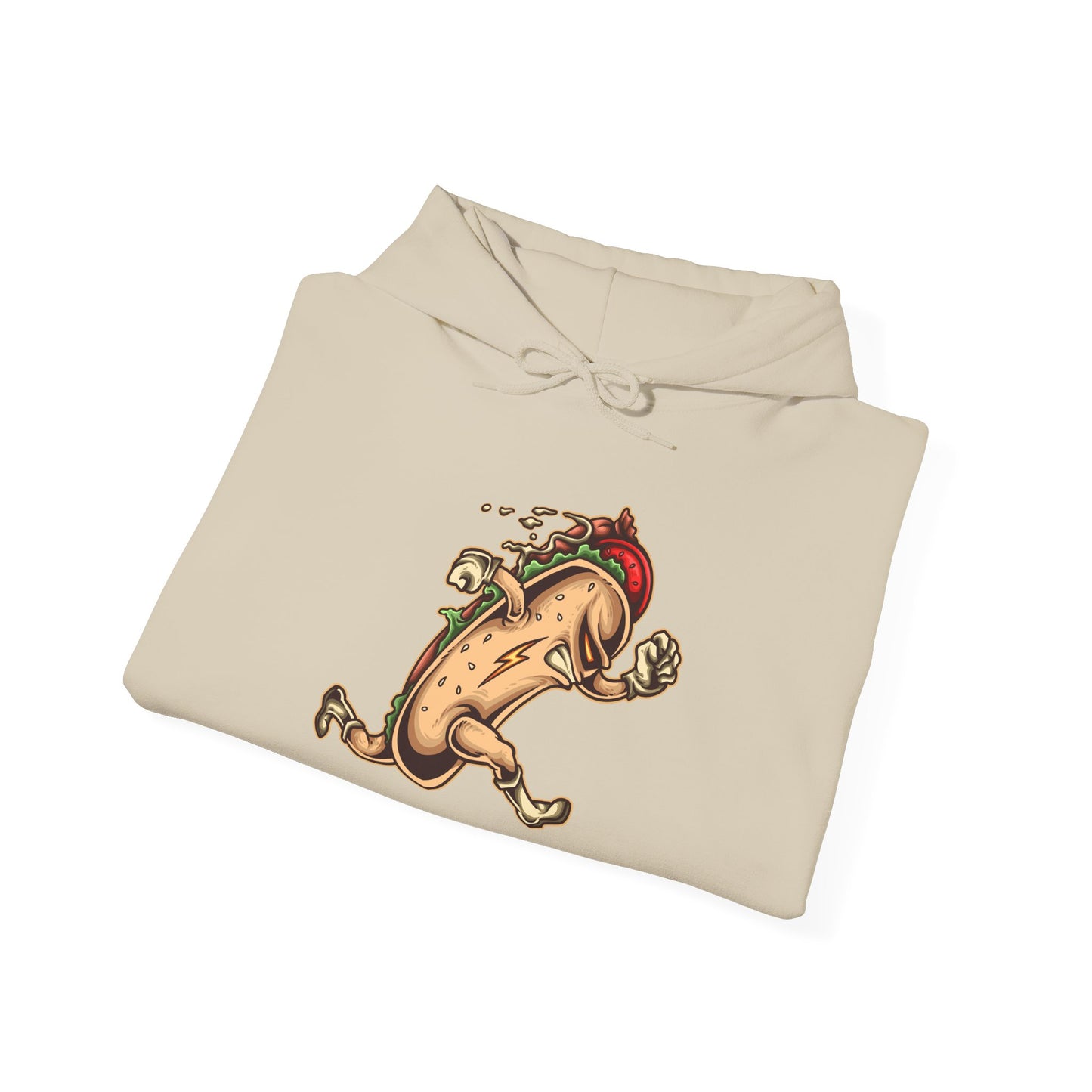 Fun Taco Running Unisex Hooded Sweatshirt