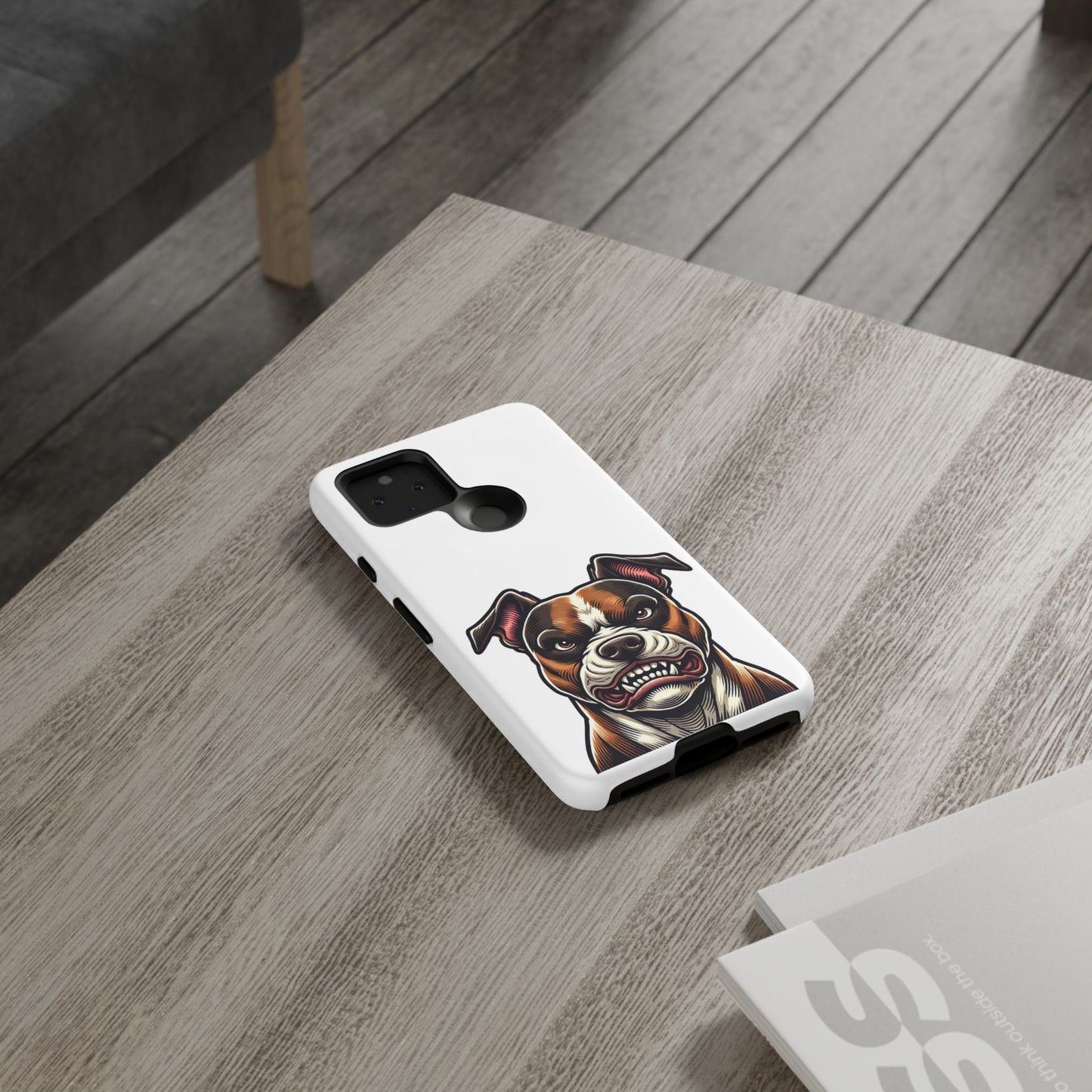 Tough Cases: Pit Bull Design Phone Case for Animal Lovers