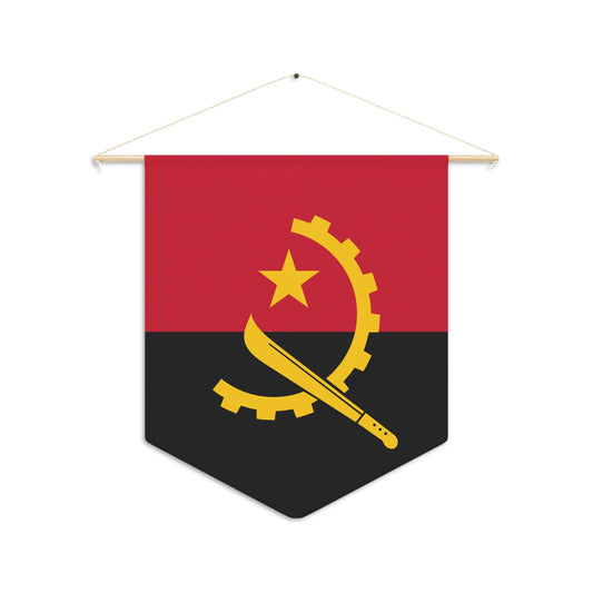 Vintage Angola Flag Pennant - Decorative Wall Decor
