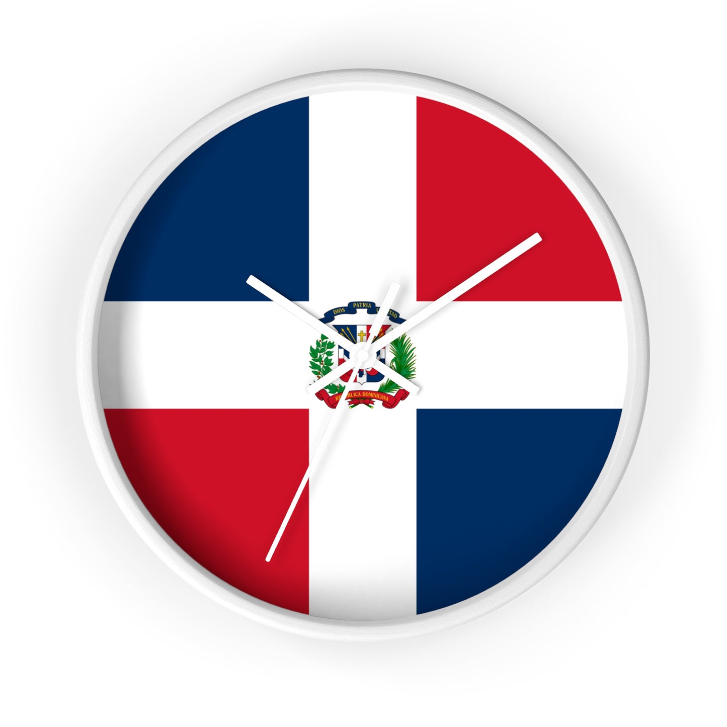 Dominican Republic Flag Wall Clock - Perfect for Home Decor & Gifts