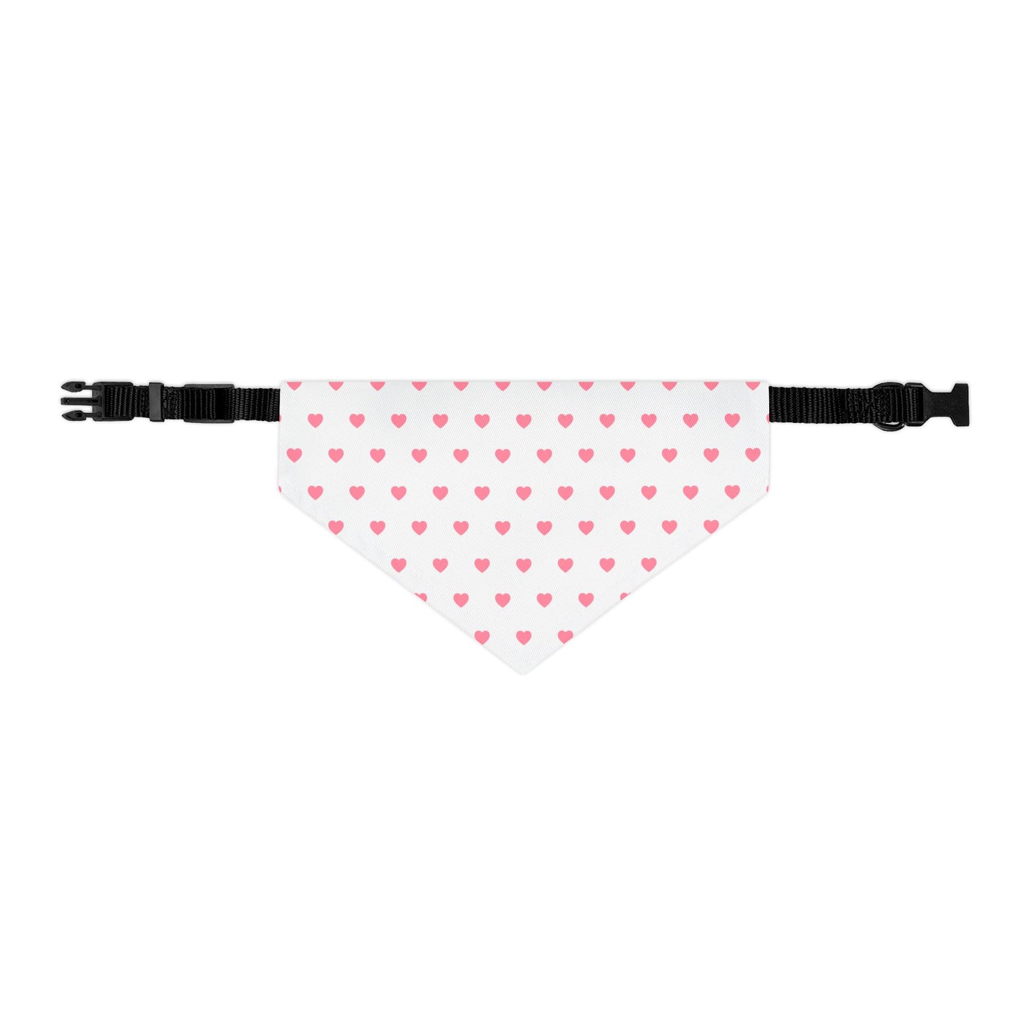 Love Heart Pattern Pet Bandana Collar for Dogs