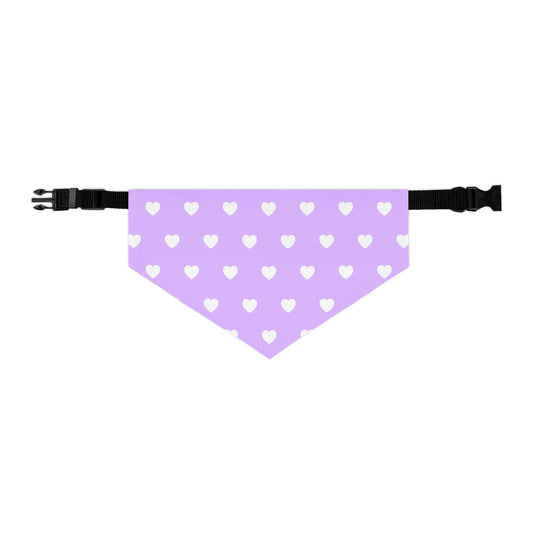 Love Heart Pattern Pet Bandana Collar for Dogs