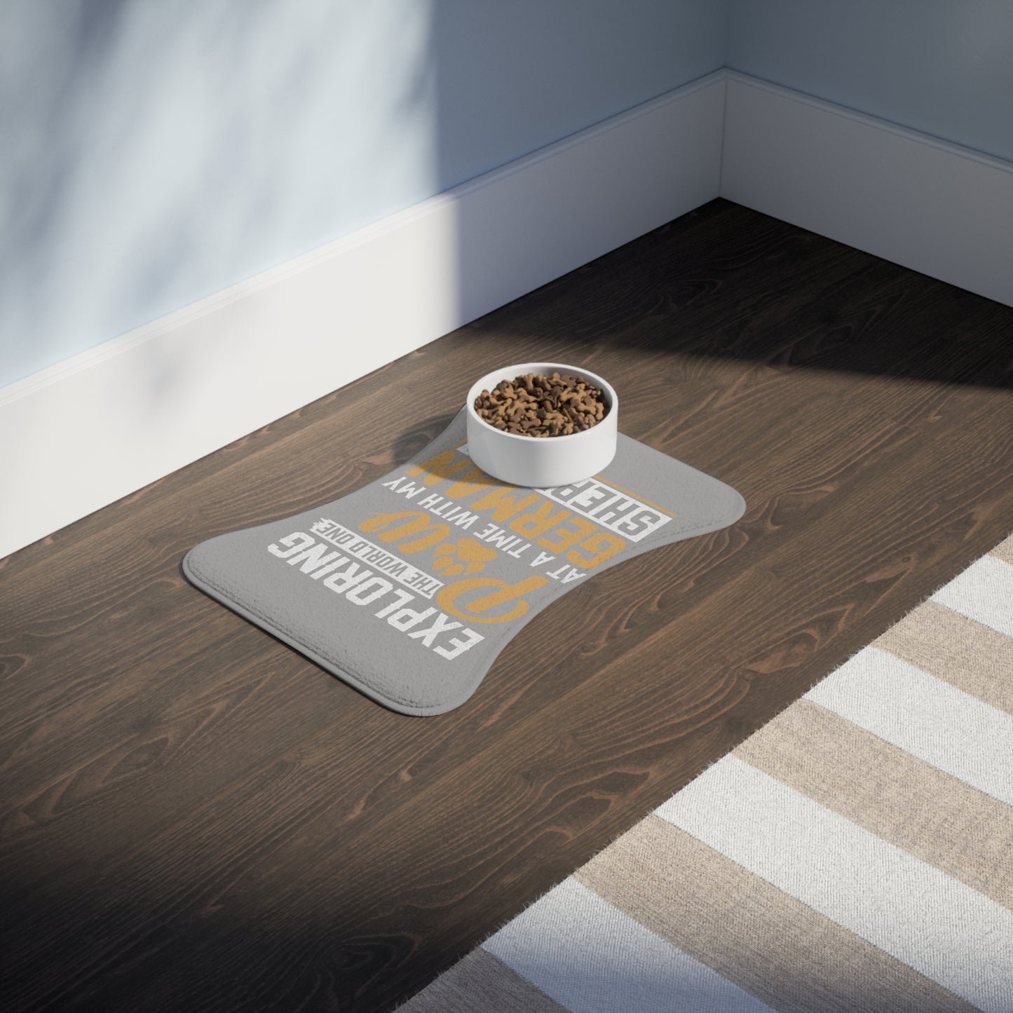 Personalyzed Dog Feeding Mat German Shepherd Pet Mat for Dog Lovers