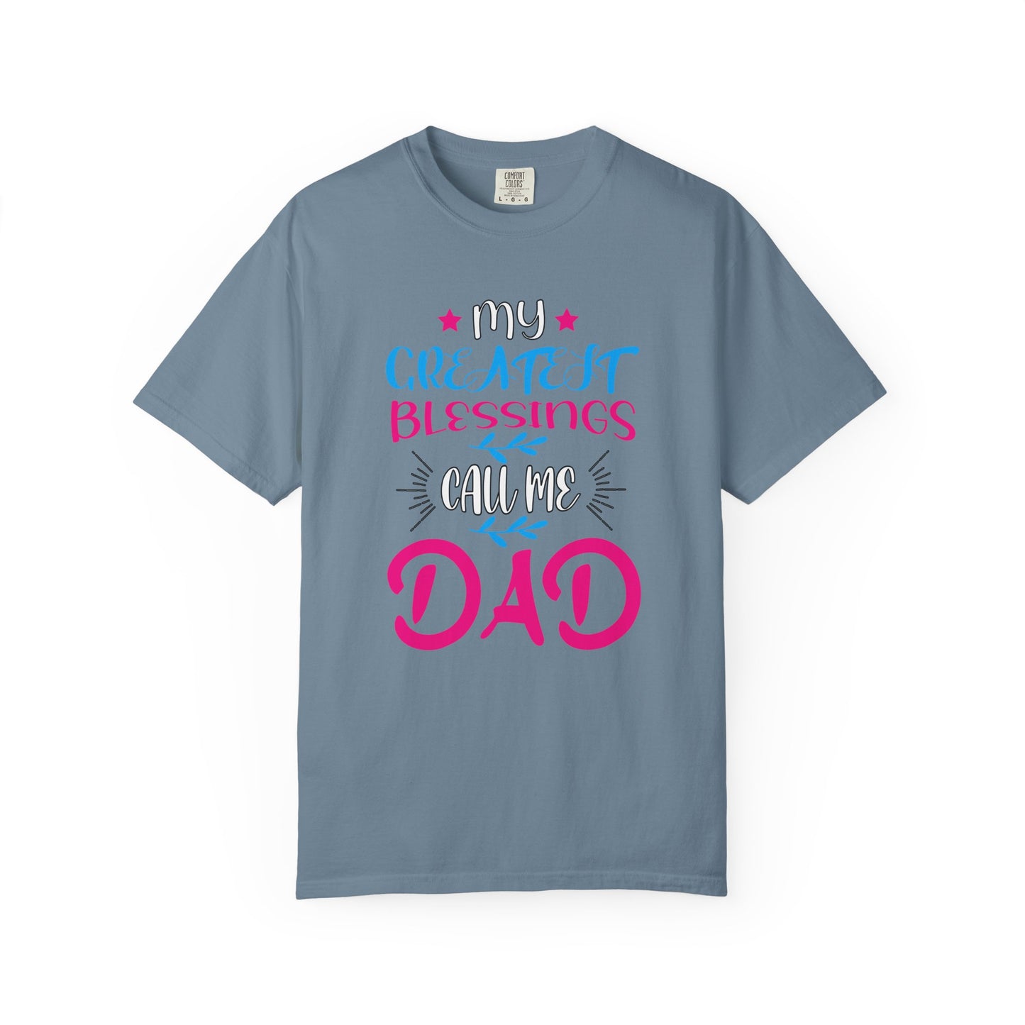 Men's Fatherhood Personalized Blessings T-Shirt