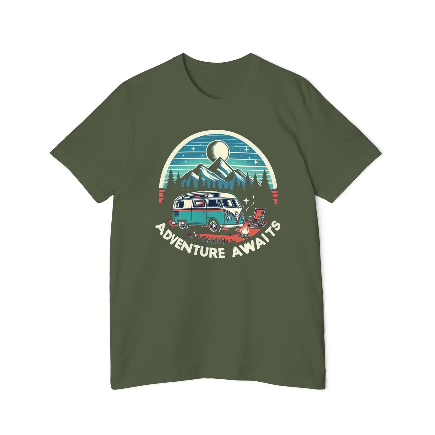 Adventure Awaits Women's T-Shirt – USA-Made Travel Tee for Explorers