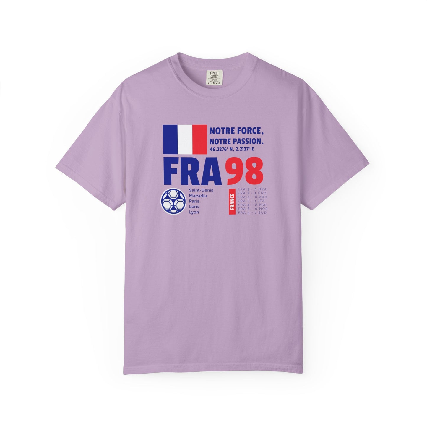 Unisex T-shirt France 98 Victory Celebrate French Passion