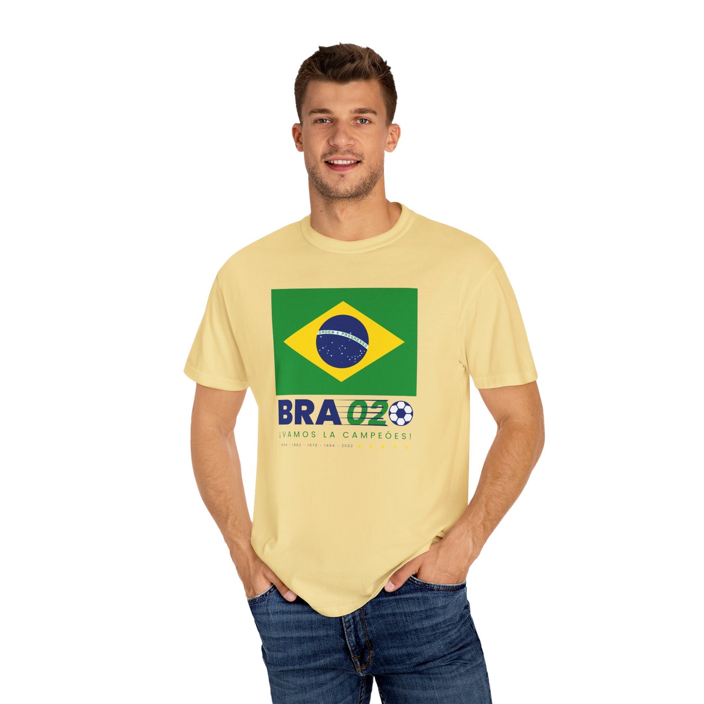 Unisex Sporty Summer Vibe Brazil Soccer T-Shirt