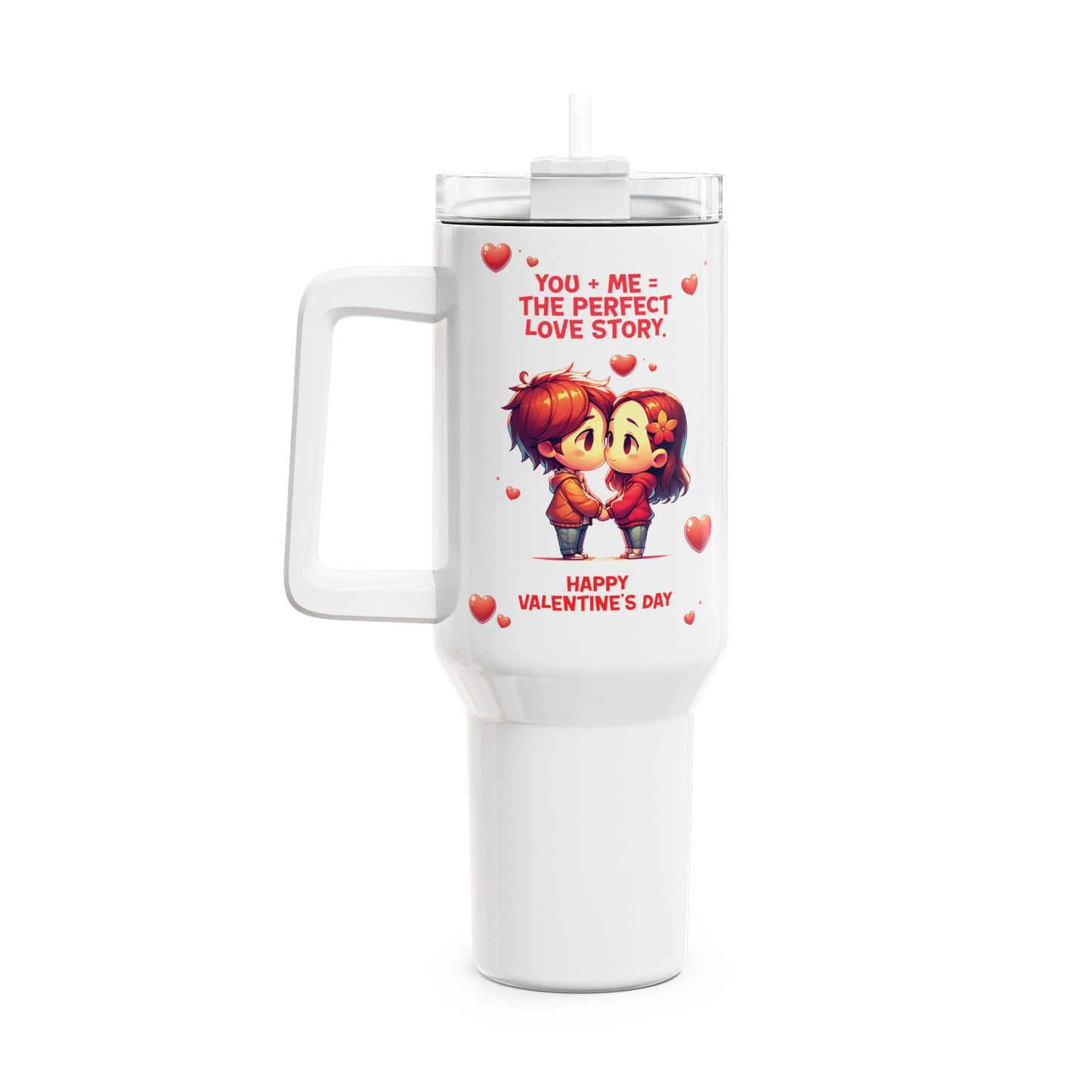 Valentine's Day Couples Tumbler - 40oz Love Story Drinkware