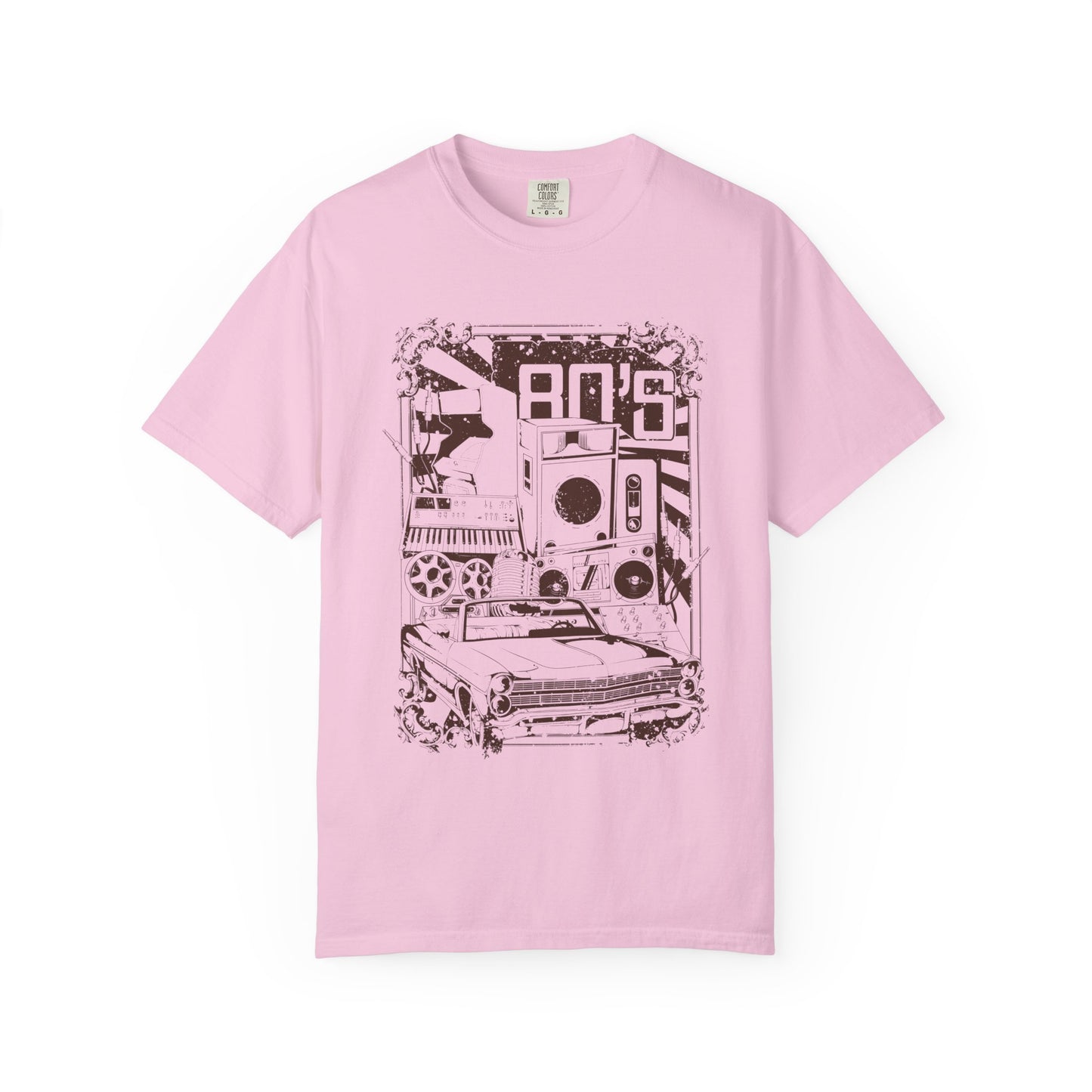 Retro 80s Unisex T-Shirt for Vintage Car & Music Fans