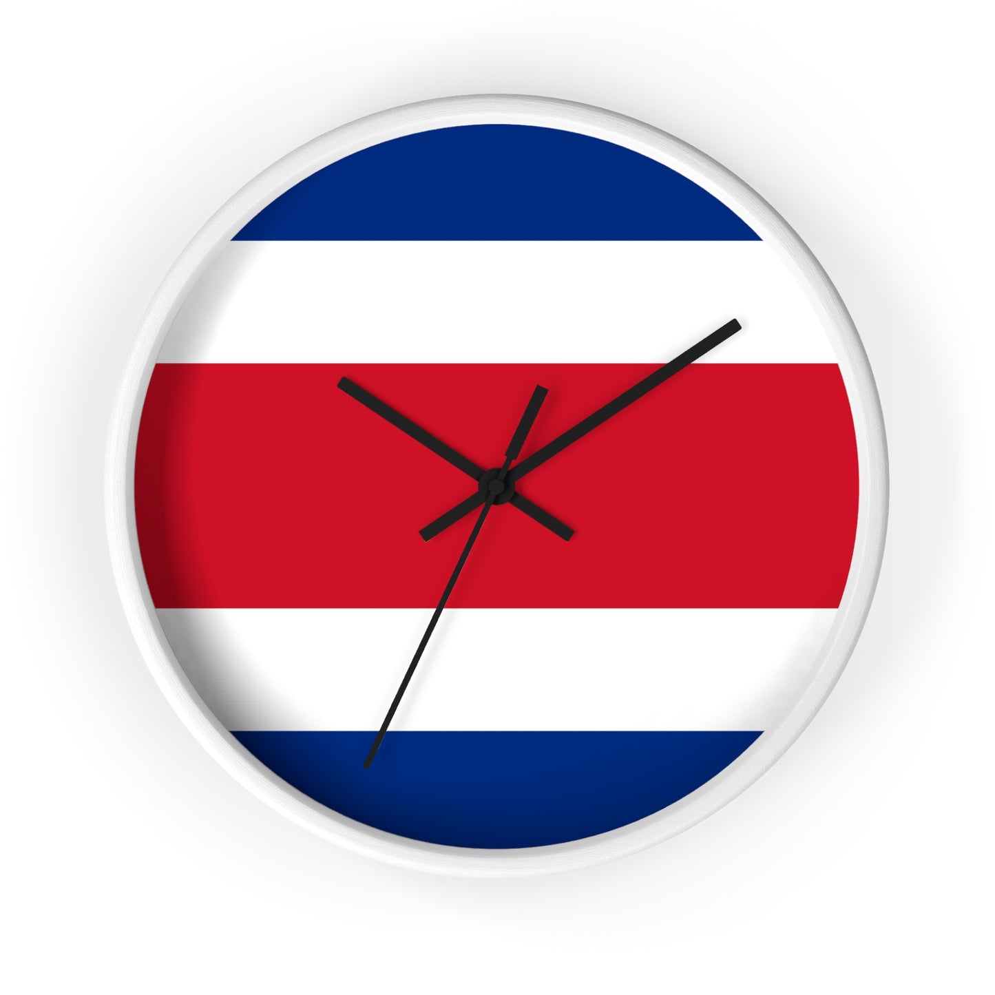 Costa Rica Flag Wall Clock - Stylish Home Decor for Travelers and Sports Fans