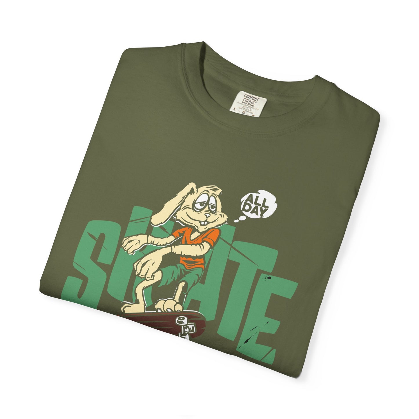 Unisex Trendy T-Shirt "All Day Skate" - Skateboarding Graphic Tee