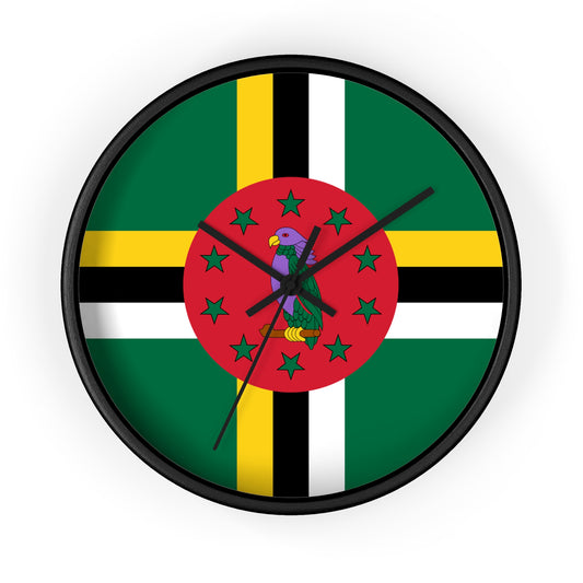 Dominica Flag Wall Clock | Vibrant Caribbean Home Decor
