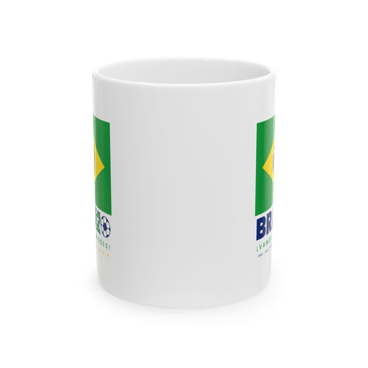 Brazil Soccer Fans Ceramic Coffee Tea Mug  11oz