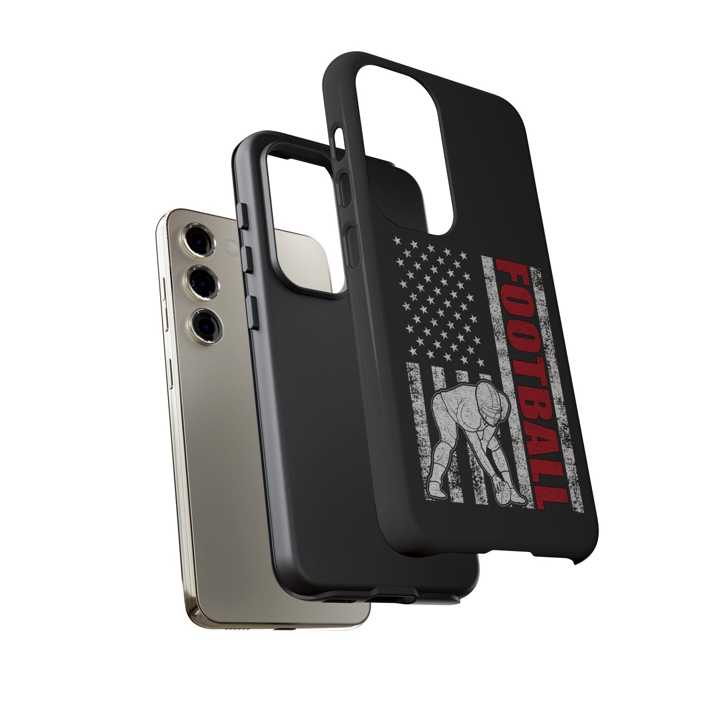 Football American Flag Phone Case - Tough Cases for Fans