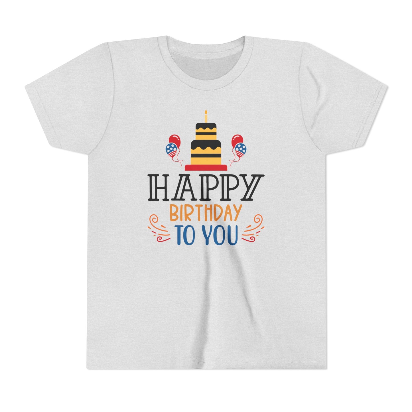 Happy Birthday Youth Short Sleeve Tee