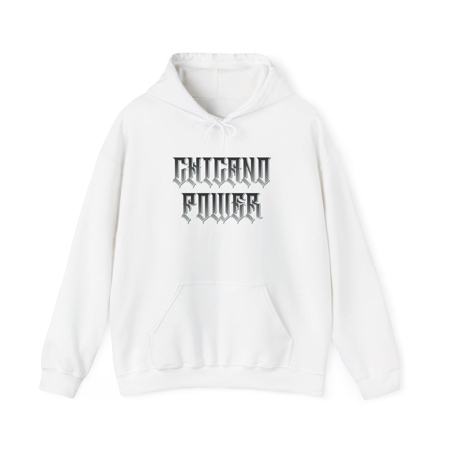 Men's Hooded Sweatshirt Chicano Power Skull Design