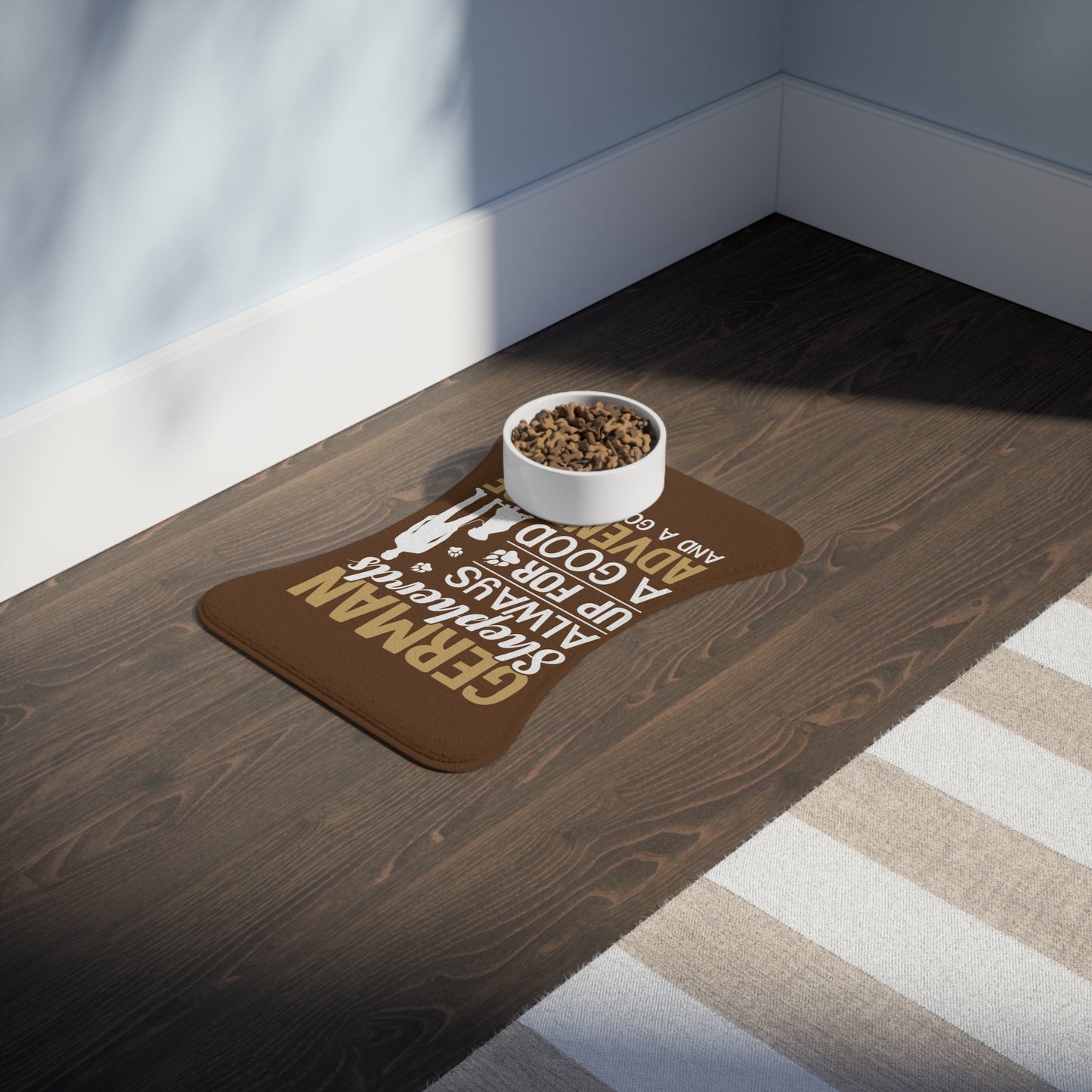 Personalyzed Dog Feeding Mat German Shepherd Pet Mat for Dog Lovers