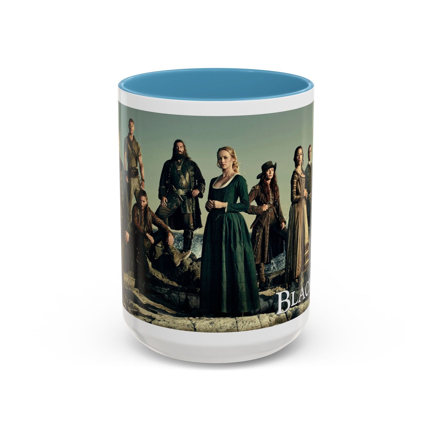 Black Sails Accent Coffee Mug - 11oz & 15oz | For Fans of Adventure & Pirates