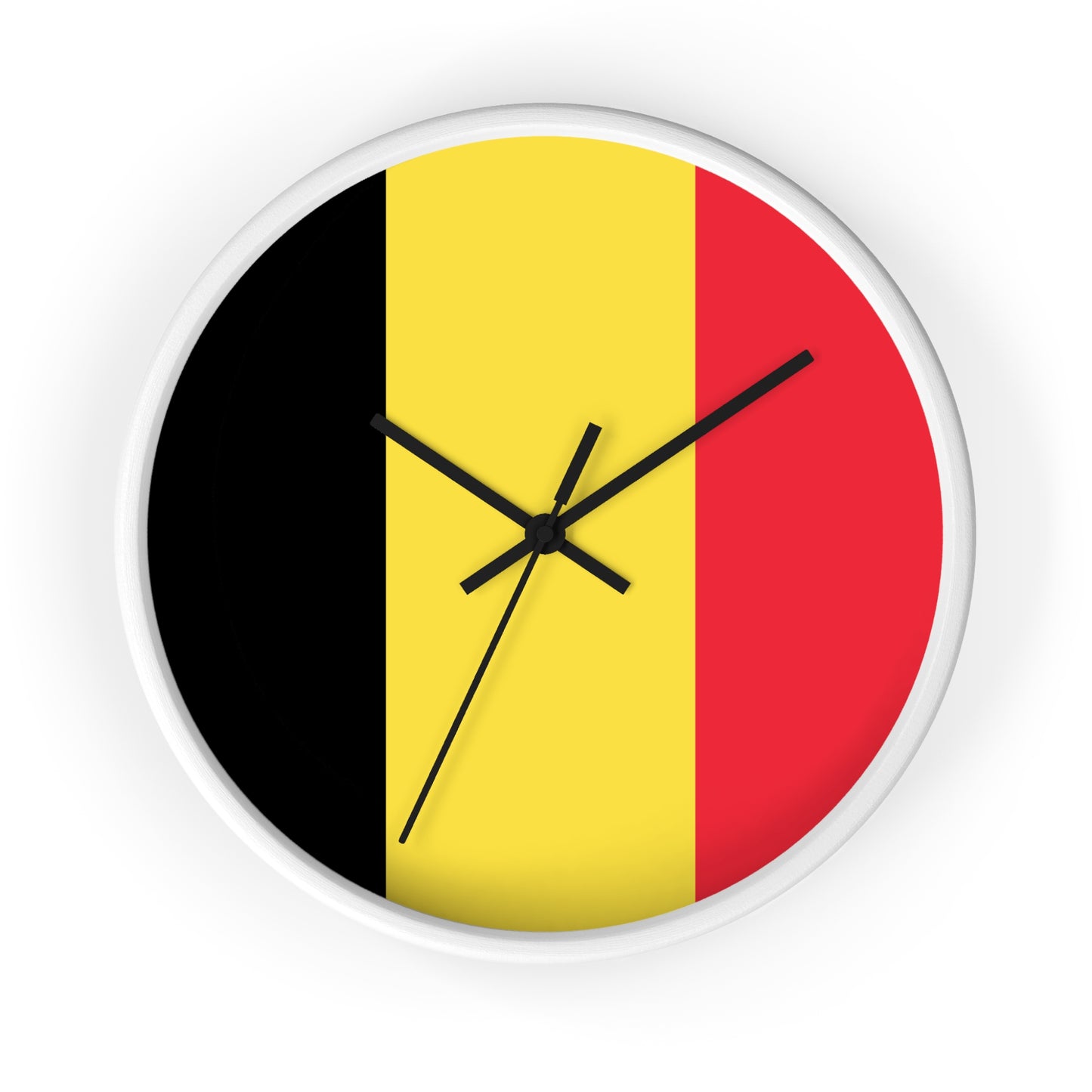 Belgian Flag Wall Clock - Timeless Home Decor for Belgium Lovers