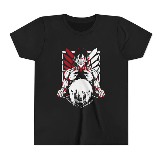 Youth Short Sleeve Anime Tee - Bold Design for Young Anime Fans