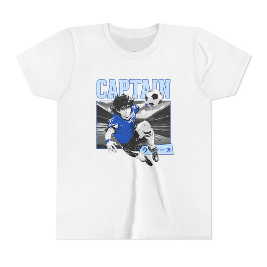 Youth Anime Captain Soccer Tee – Sporty Graphic T-Shirt for Athletes