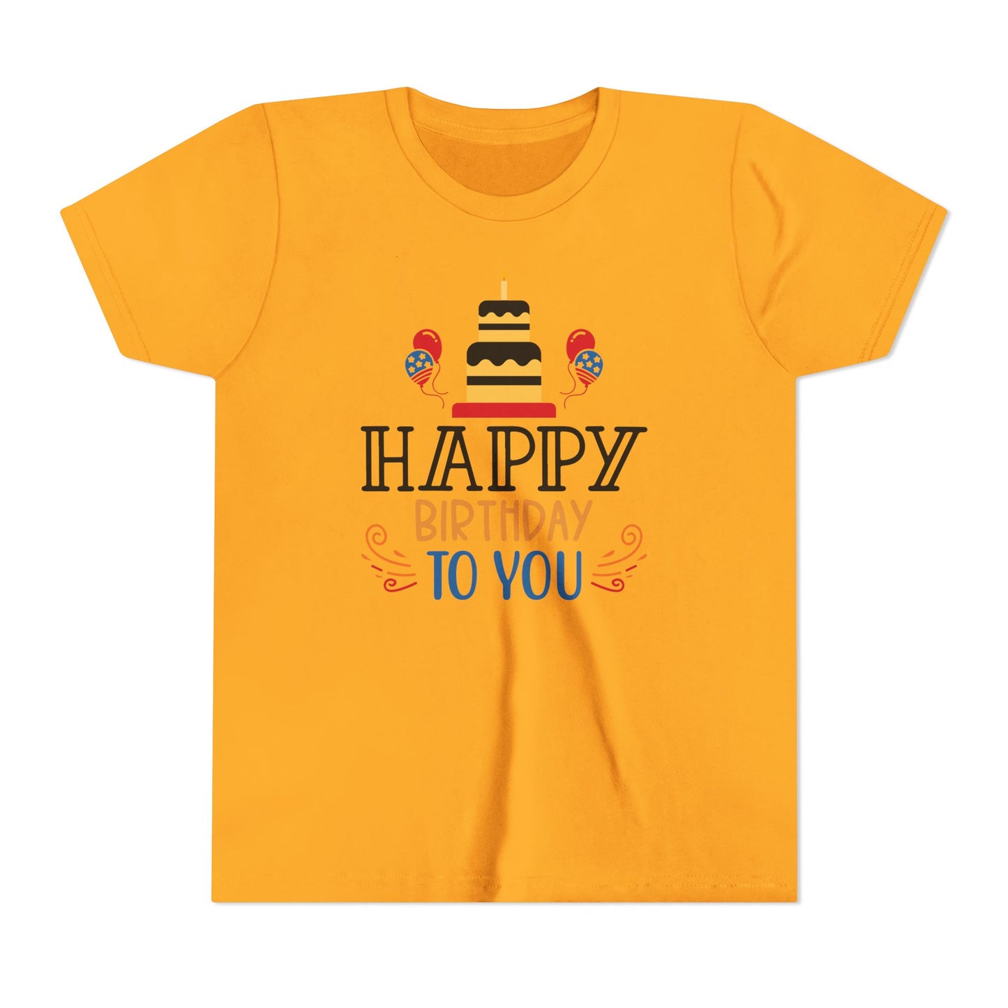 Happy Birthday Youth Short Sleeve Tee
