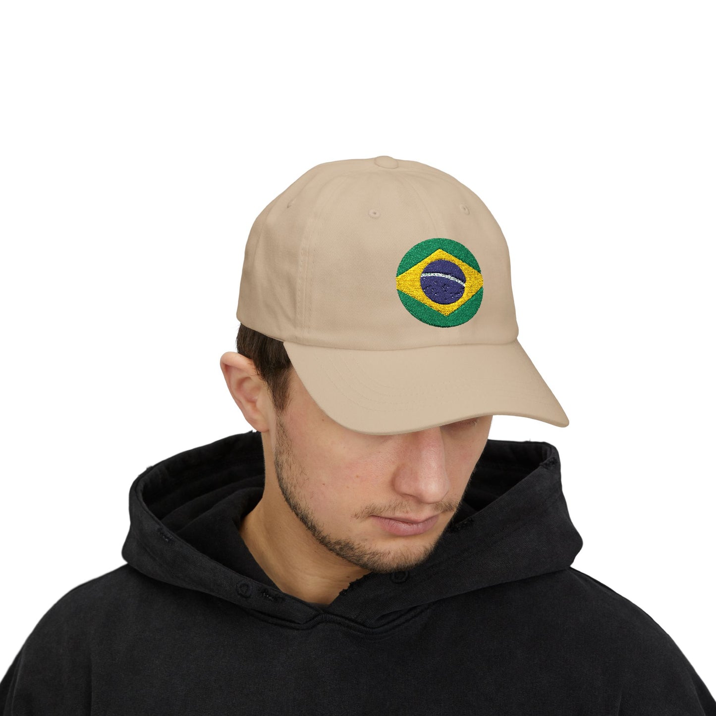 Embroidered Brazil Flag Classic Dad Cap - Casual Summer Hat