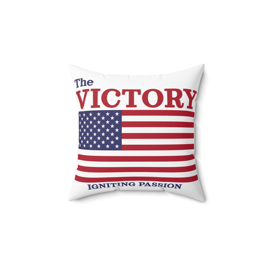 Patriotic American Flag Square Pillow – Perfect for Home Decor