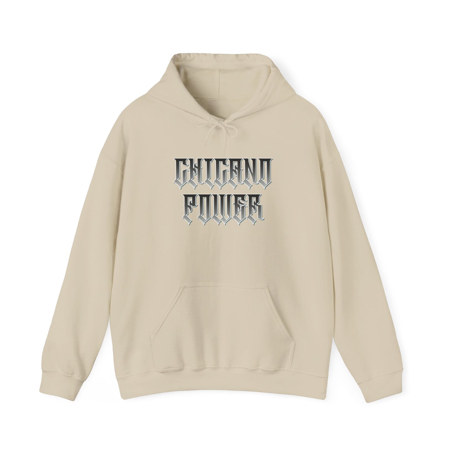 Men's Hooded Sweatshirt Chicano Power Skull Design