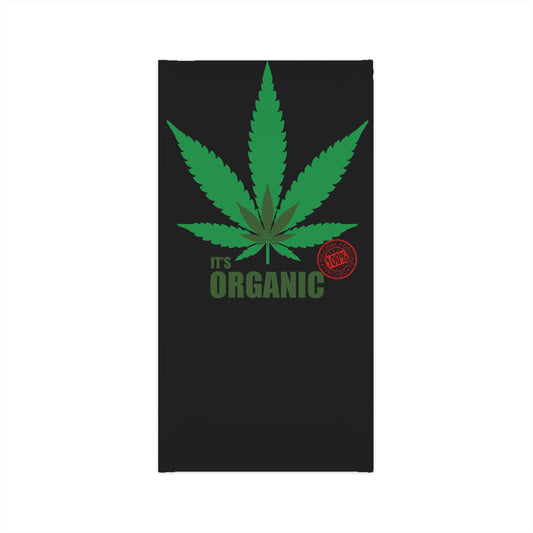 Organic Cannabis Leaf Neck Gaiter Eco-Friendly Face Mask